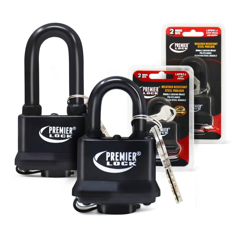 Laminated Padlock Fully Black Jacketed