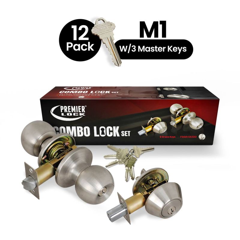 Lanwandeng 1 Sets All Keyed Same Entry Door Knobs With Single Cylinder - View #8