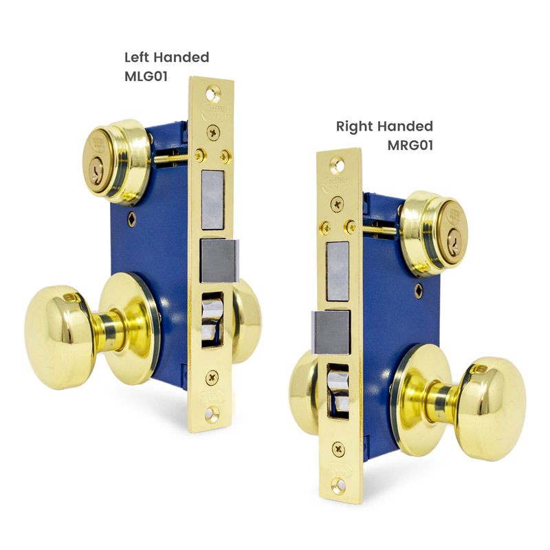Brass Iron Gate Mortise Entry Gate Right Hand Door Lock Set with 2-1/2 in. Backset and 2 SC1 Keys Brass Iron Gate Mortise Entry Gate Right Hand Door Lock Set with 2-1/2 in. Backset and 2 SC1 Keys