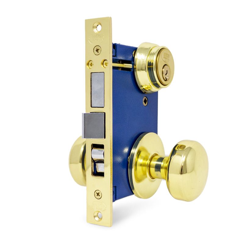 Brass Iron Gate Mortise Entry Gate Right Hand Door Lock Set with 2-1/2 in. Backset and 2 SC1 Keys Brass Iron Gate Mortise Entry Gate Right Hand Door Lock Set with 2-1/2 in. Backset and 2 SC1 Keys