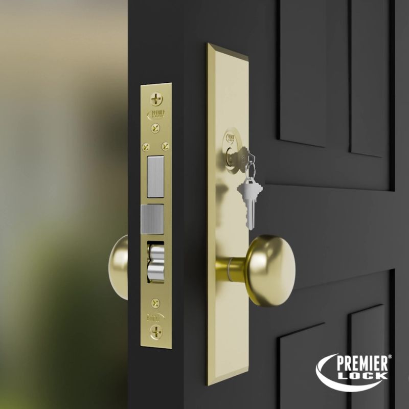 Mortise Lockset - Satin Chrome Finish US26D - 2 SC1 Keys