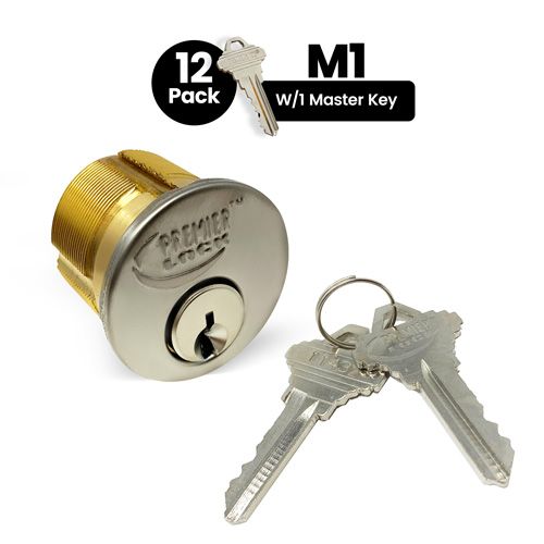 Locksmith 2 Euro Locks Chrome Cylinder Locks with Keys & Hardware Keyed Alike 