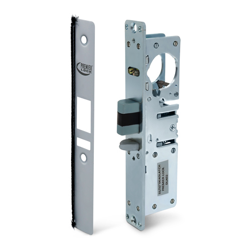 Narrow Storefront Code Locks Commercial Storefront Deadlatch Narrow Stile Mortise Lock-Aluminum Finish
