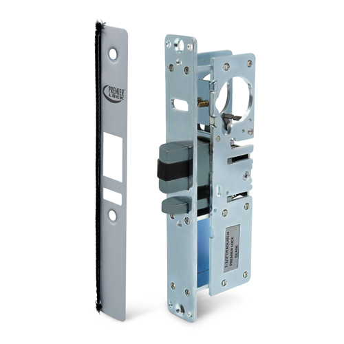 Narrow Storefront Code Locks Commercial Storefront Deadlatch Narrow Stile Mortise Lock-Aluminum Finish